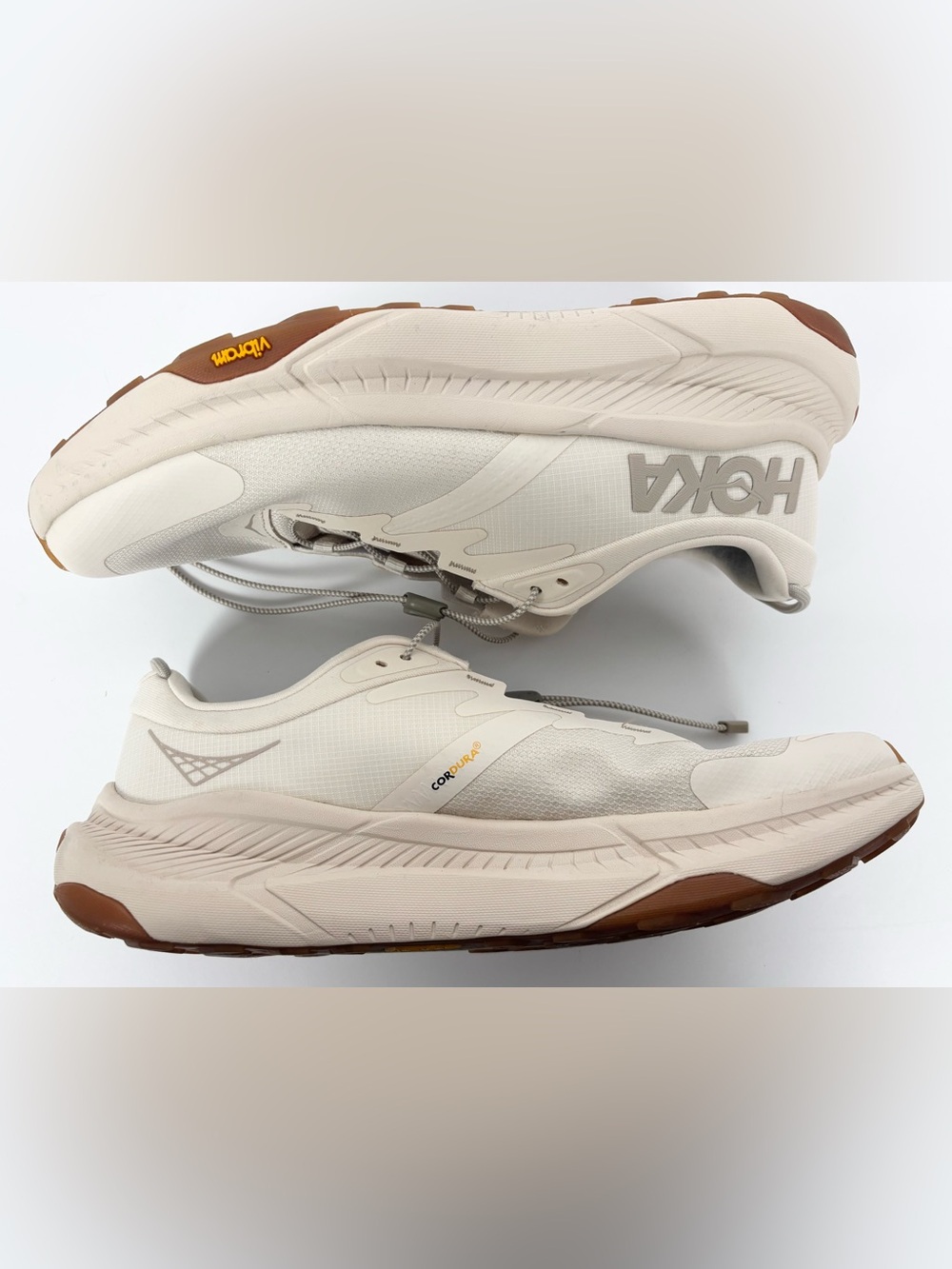 HOKA Women’s Transport Commuter Pull On Comfy Hiking Walking Shoes in Eggnog - Picture 5 of 9